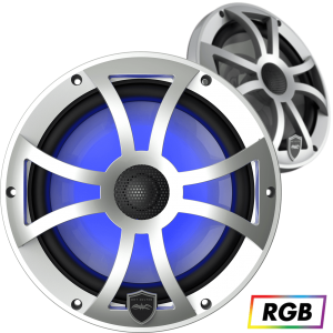 REVO 8-XS-S Silver Open XS Grille 8” Coaxial Speakers (pair)