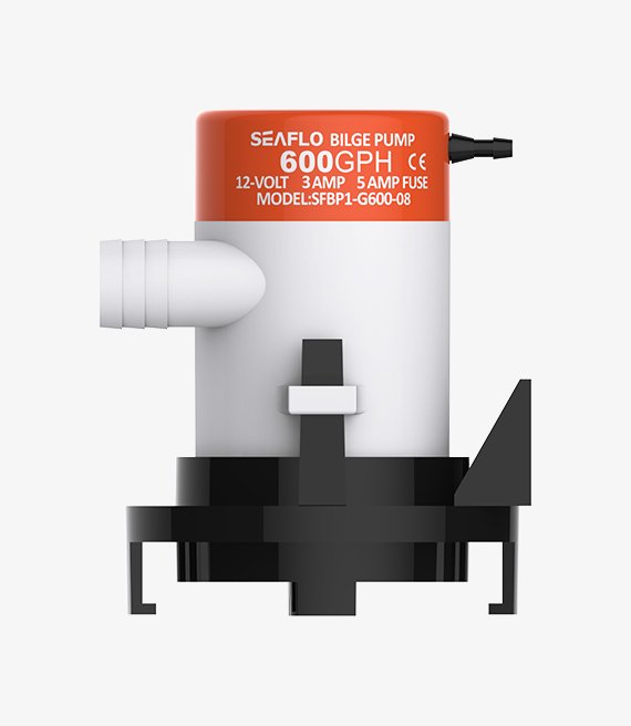 Model -SFBP1-G600-08-08 Series 600GPH Seaflo Bilge Pump 12V