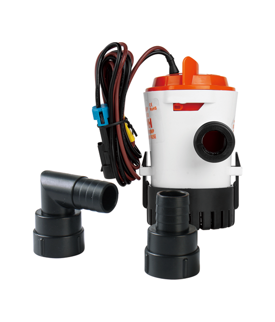 Model -SFBP1-G800-03-03 Series 12V 800GPH Seaflo Bilge Pump/Side Mounting Strainer Base